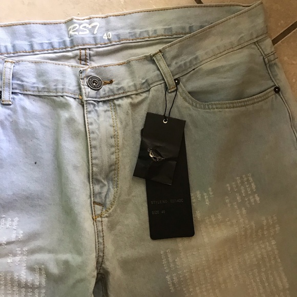 Distressed Jeans Mens Size 40 NWT - Picture 2 of 2